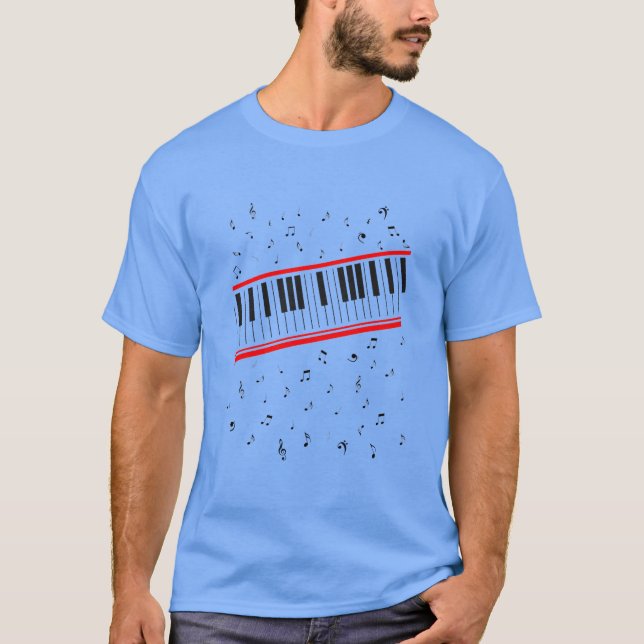 Camiseta Bebida Piano T-Shirt (Frente)