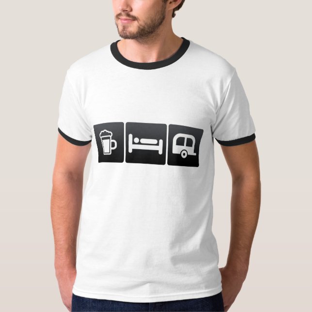 Camiseta Bebida, sono e campistas (Frente)