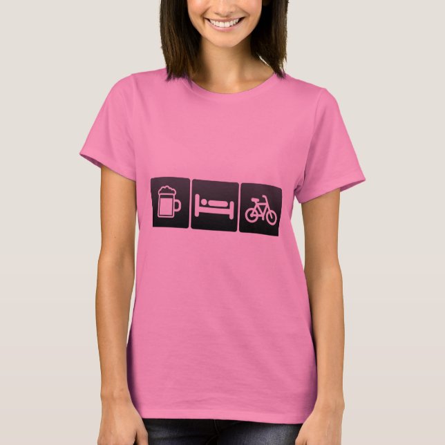 Camiseta Bebida, sono e classes de giro (Frente)