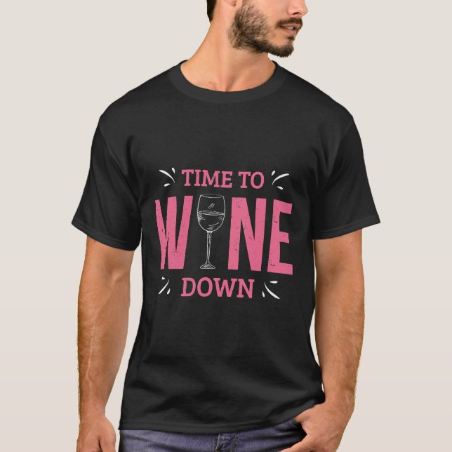Camiseta Bebida vínica Com Saída De Vinho (Frente)