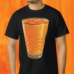 Camiseta Bebidas Antigas, Copo de Suco de Laranja no Café d