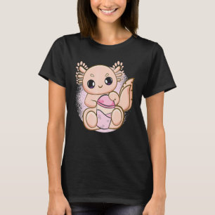 Camiseta Bebidas Axolotl Rosa Bebam Leite De Chá Com Boba P