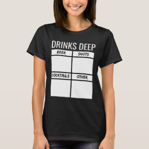 Camiseta Bebidas da Festa de Solteiro Gráfico de Contagem d
