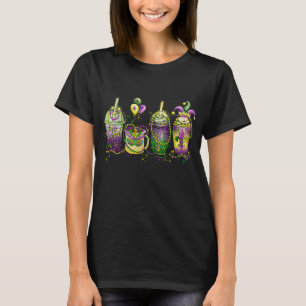 CAMISETA BEBIDAS DE GRÁFICO DOURADAS VERDE PURAS