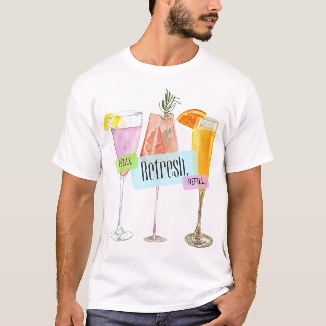 CAMISETA BEBIDAS DE VERÃO (Frente)
