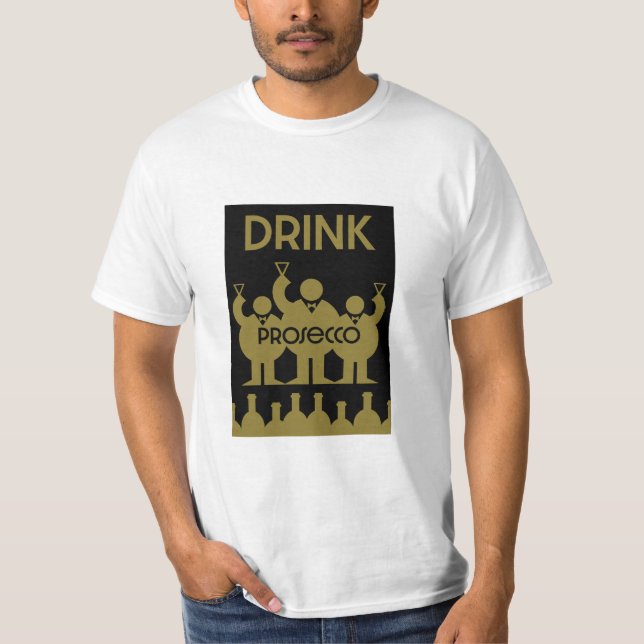 Camiseta Bebidas De Vinho Prosecco (Frente)