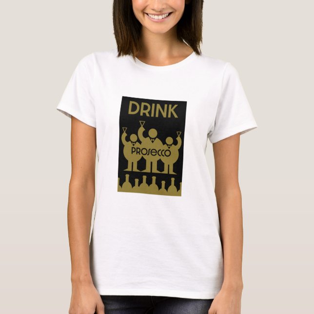 Camiseta Bebidas De Vinho Prosecco (Frente)