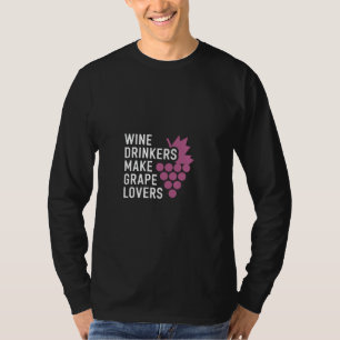 Camiseta Bebidas De Vinho Tornam As Moedas De Uva Influenci