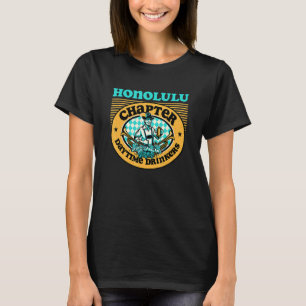 Camiseta Bebidas Diurnas Da América Honolulu Hi Capítulo B
