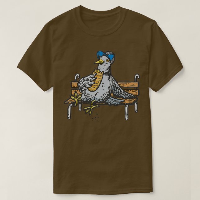 Camiseta Bebidas engraçadas do Pombo para amantes de pombos (Frente do Design)