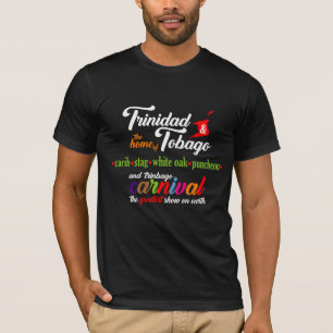 Camiseta Bebidas Favoritas do Carnaval de Trinidad e Tobago
