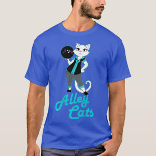 Camiseta Beco Boliche Gatos  Equipe de damas Impressão tra