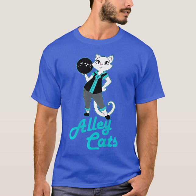 Camiseta Beco Boliche Gatos  Equipe de damas Impressão tras (Frente)