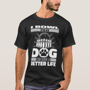 Camiseta Beco Bowler da Equipe do Cachorro boliche