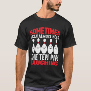 Camiseta Beco da Boliche do pino de greve de boliche
