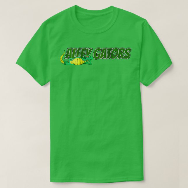Camiseta Beco Impressão Gators Boliche da equipe (Frente do Design)