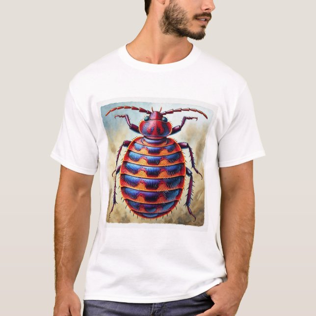 Camiseta Bedbug dorsal view 170724IREF226 - Watercolor (Frente)
