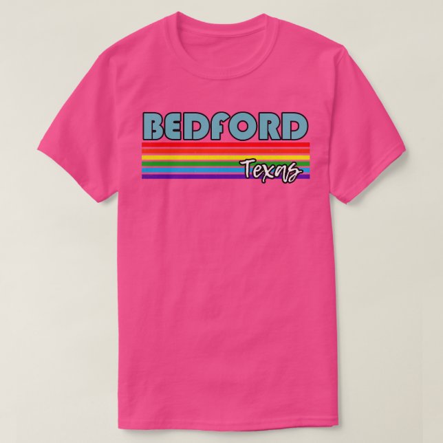 Camiseta Bedford Texas Pride Bedford LGBT Gift LGBTQ Suppo (Frente do Design)