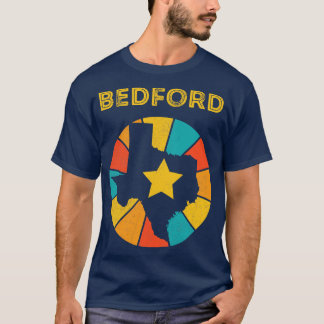 Camiseta Bedford Texas Vintage angustiou Souvenir