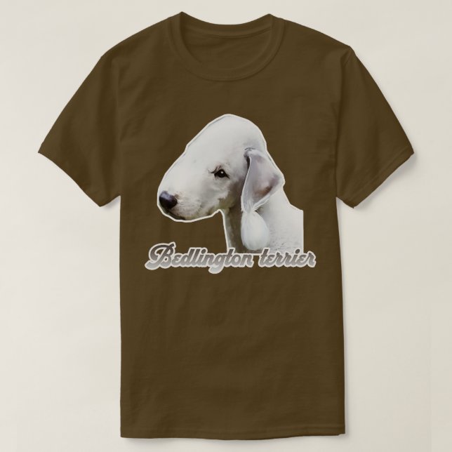 Camiseta Bedlington terrier (Frente do Design)