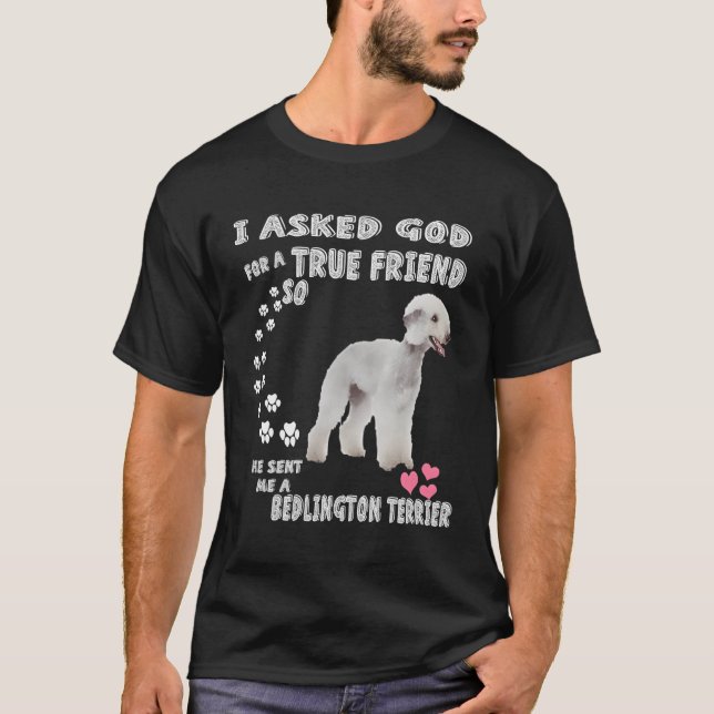 Camiseta Bedlington Terrier Gifts Rothbury Terrier Bedlingt (Frente)
