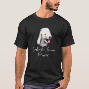 Camiseta Bedlington Terrier Mãe Cachorro Cachorro Bonito