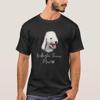 Camiseta Bedlington Terrier Mãe Cachorro Cachorro Bonito