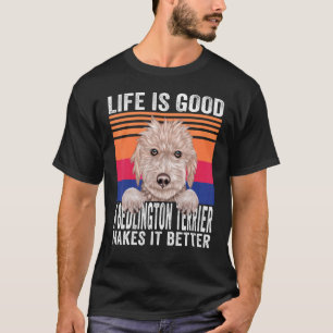 Camiseta Bedlington Terriers Faz a Sua Vida Bem Vintage