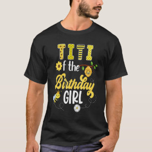 Camiseta Bee Bumblebee Girl Birthday Hive Sweet 1rua Party