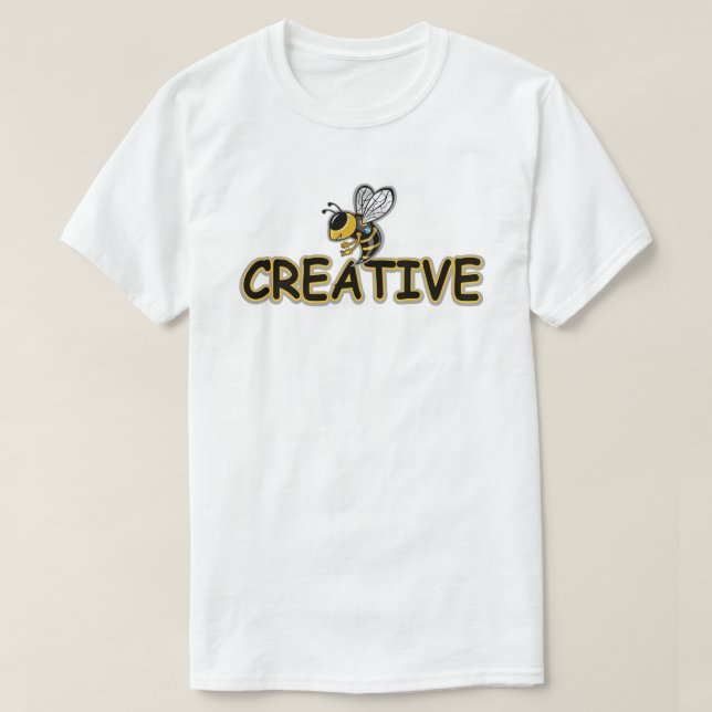 CAMISETA BEE CREATIVE  (Frente do Design)