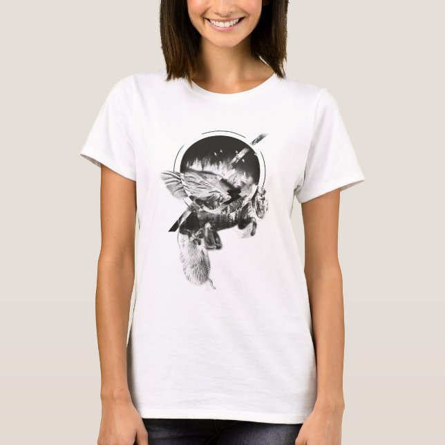 Camiseta Bee Design Double Exposed (Frente)