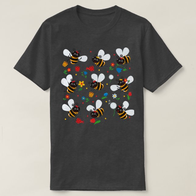 Camiseta Bee For Kids Stickers (Frente do Design)