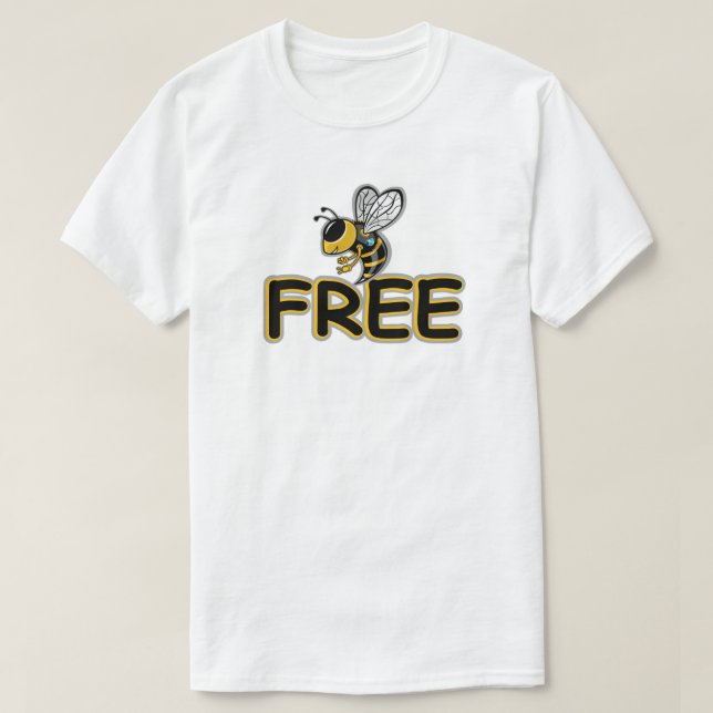 CAMISETA BEE FREE (Frente do Design)