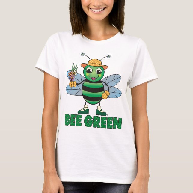 Camiseta Bee Green (Frente)