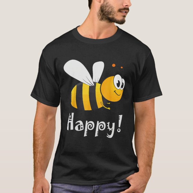 Camiseta Bee Happy Bee Bright (Frente)