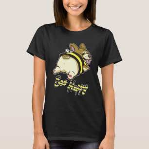 Camiseta Bee Happy Corgi Dog Em Figurino De Abelhas