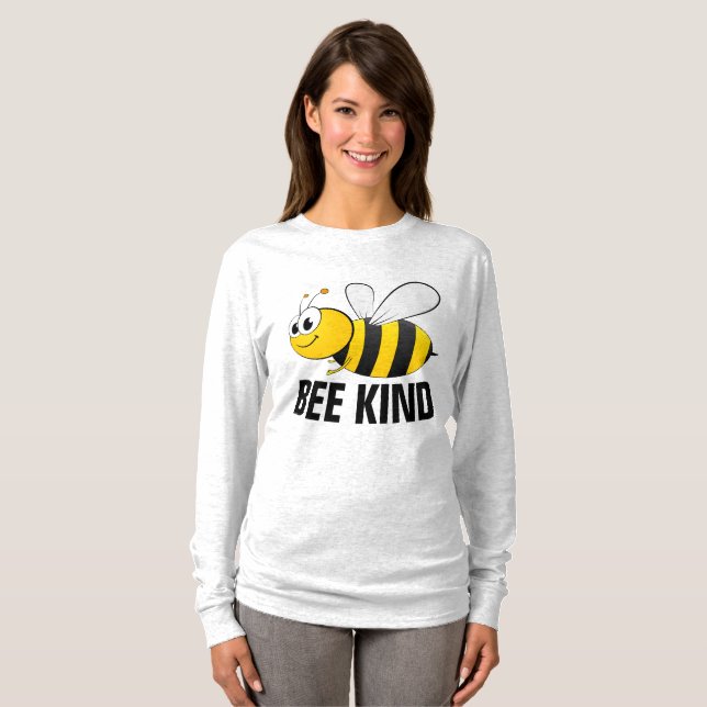 Camiseta BEE KIND, BOMBAS T-shirts (Frente Completa)