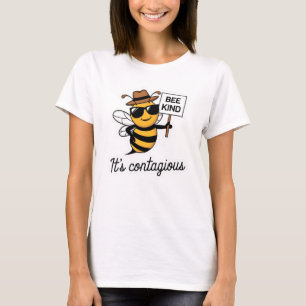 Camiseta Bee Kind é Contagioso