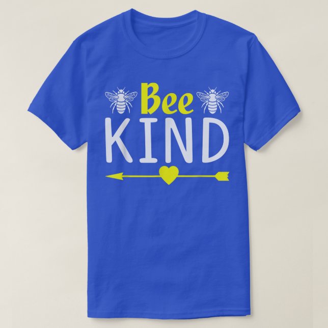 Camiseta Bee Kind Engraçado Novidade de desenhos animados p (Frente do Design)