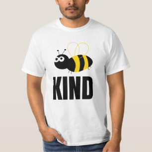 Camiseta BEE KIND (Seja gentil) Engraçado Desenho De Abelha