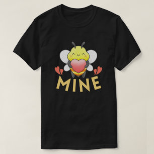 CAMISETA BEE MINE - DIA DE VALENTINA ENGRAÇADO