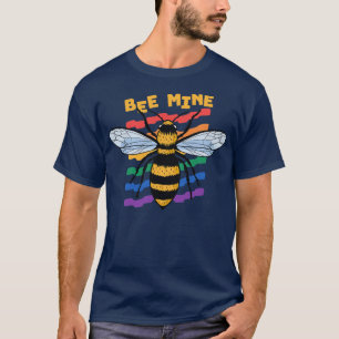 Camiseta Bee Mine Rainbow Namorados Bee
