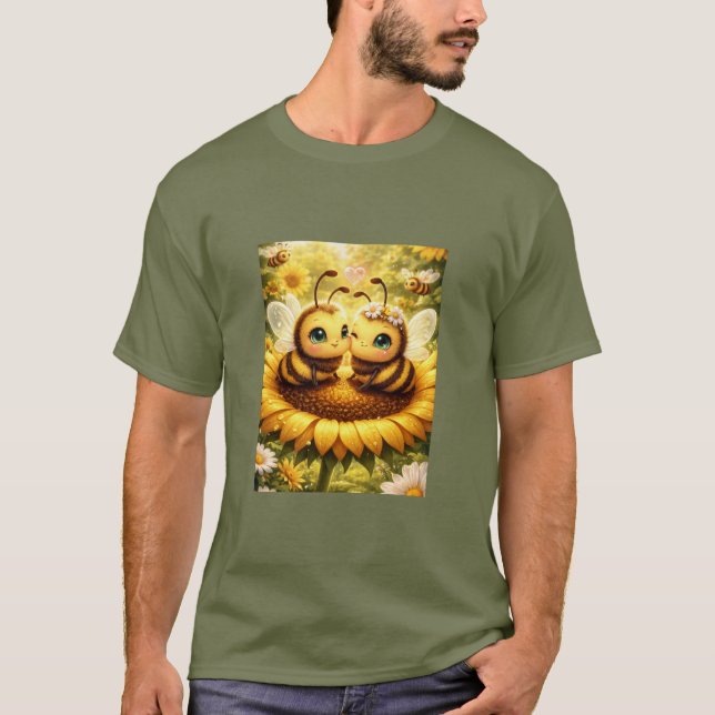 Camiseta BEE Mine Sunflower (Frente)