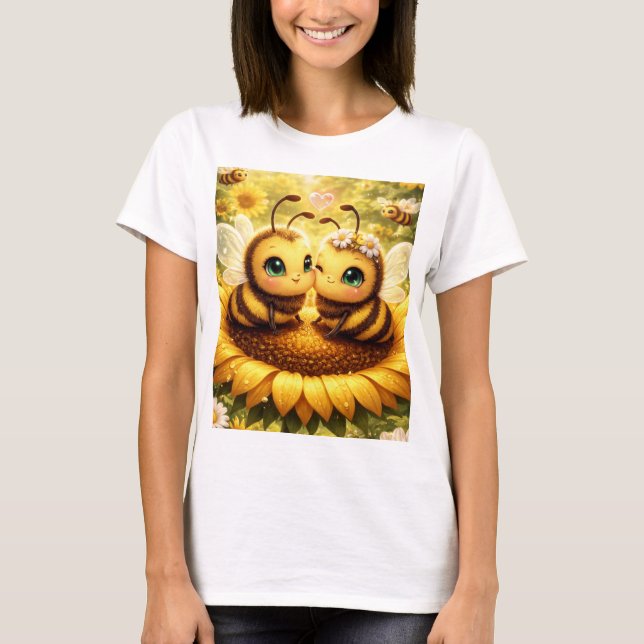 Camiseta BEE Mine Sunflower (Frente)