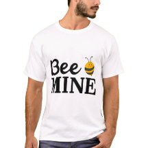 Camiseta Bee Mine Valentine – Amor com Trocadilho