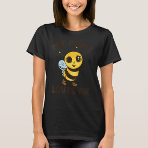 Camiseta Bee My tia me ama pela família 1 do sobrinho e da