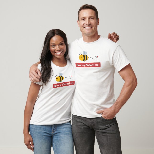 Camiseta Bee My Valentine (Unissex)