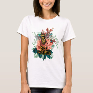 Camiseta Bee Positive Floral Vibes