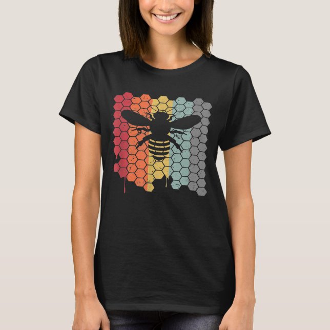 Camiseta Bee Retro Style Beekeeper (Frente)