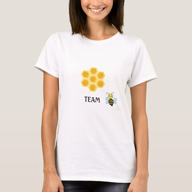 Camiseta Bee Team e Honeycomb (Frente)